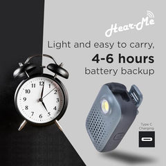 CUBETEK Hear-ME Wearable Bluetooth V5.4 Clip-Speaker with 5 Watts Sound, IPX7 Water/Dust Resistant, Torch, Built in Mic for Calling Function