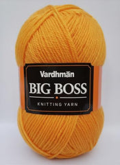 Vardhman BigBoss Knitting Yarn – 200g Ball, 575m, 84% Acrylic + 16% Nylon, 3-Ply DK Weight, Soft & Durable Wool for Knitting, Craft, babywear, blanket, winter wear; threads for crochet hook needle - Boss-15 - Cream