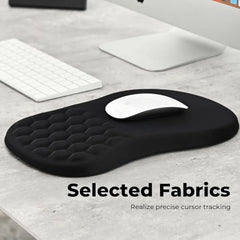 EooCoo Mouse Pad for PC, Mouse Pad Wrist Support, Mousepad Large, Black