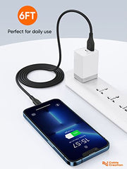 CableCreation Lightning to USB Data Sync Cable [MFi Certified] 0.5 FT