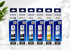 Gungun 011 & 012 Refill Ink Compatible for Epsan L8180 / L8160 Printer Ink Code (70 ml x C/M/Y/BK/PB/GY) Ink Bottle (011/012 Ink Set OG (6 Color))
