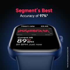 REDMI Watch Move 1.85 Premium AmoLED,14 Day Battery,Best Accuracy,Dual Core Processor Smartwatch (Black Drift Strap, Free Size)