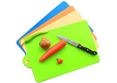 SYGA Set of 4 Kitchen Cutting Mat, Rectangle Flexible Chopping Board