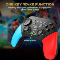 PunnkFunnk Gaming Controller Lite Wireless Bluetooth Gamepad for Android, iOS, PC & Smart TV with Turbo Function, Ergonomic Grip, Rechargeable Battery (X1 Pro Wired)