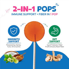 Wellopia Immune Support Pops | Orange & Mixed Berry | Ages 2+ | 15 Pops