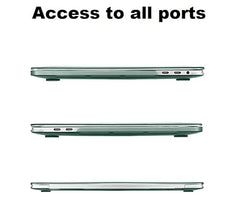 Midkart Matte Hard Shell Plastic Case Cover Compatible with MacBook Pro 13 Inch (Model M2 A2338 / M1 A2338 / A2289 / A2251 / A1706 / A1708 / A2159 / A1989, Release 2023-2016), Smoke Black