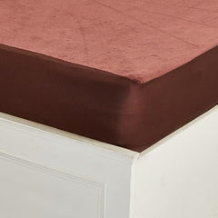Amazon Brand - Solimo Water Resistant Polyester Mattress Protector, Single Bed Size (72x36 inch), Coffee