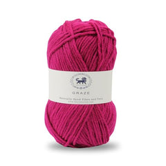 Nestnhaven Acrowools Graze Hand Knitting and Crochet Yarn. Pack of 1 Ball - 100gms. Shade no - NNHG001 (Berry Purple)