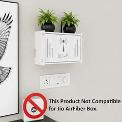 SS ARTS Engineered Wood Wall Mount WiFi Router Stand/WiFi Shelf