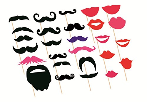 Syga Party Photo Booth Props - Set of 76