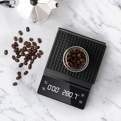 Evolt Digital Coffee Scale with Timer, 0.1 g to 3 kg Precision, for Coffee Brewing and Baking