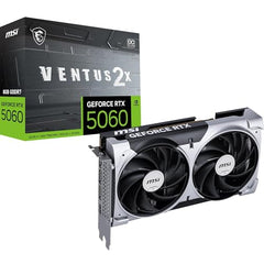 MSI GeForce RTX 5060 8G Ventus 2X OC Graphic Card - NVIDIA GeForce RTX 5060 GPU, 8GB GDDR7 128-bit Memory, 28 Gbps, PCI Express Gen 5 x16 Interface, Upto 2527 MHz, TORX Fan 5.0