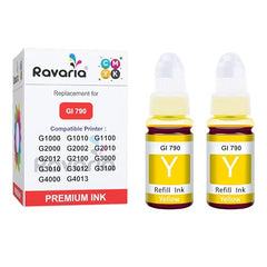 Ravaria GI 790 Ink Compatible Ink for Canon Pixma g1000 / G1010 / G1100 / G2000 / G2002 / G2010 / G2012 / G2100 / G3000 / G3010 / G3012 / G3100 / G4000 / G4013