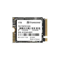 Transcend M.2 NVMe SSD 1TB 2230 PCIe Gen4x4 Max Read: 5,000MB/s Max Write: 3,500MB/s M Key TS1TMTE310S