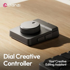 ULANZI D100H Video Editing Keyboard with Dial Knob Wireless Bluetooth
