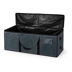Storite 81 L Jumbo Super-Size Nylon Heavy Duty Underbed Storage Bag | Moisture Proof Multi-Purpose for Toys/Blankets/Clothes/Moving Bags With Strong Handles Rectangular (87x26x36 CM) - Teal