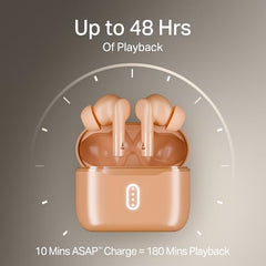 boAt Airdopes 141 Gen 2, 4 Mics ENx Tech, 48 Hrs Playback, Free Music Streaming, Fast Charge, Low Latency, IPX4, v5.4 Bluetooth Earbuds, TWS Ear Buds Wireless Earphones with mic (Active White)