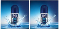 Nivea Woody Fresh Active Roll On For Men, Anti-Perspirant, 50 Ml & Men Body Wash, Deep Impact, 3 In 1 Shower Gel For Body, Face & Hair, With Microfine Clay, 250 Ml