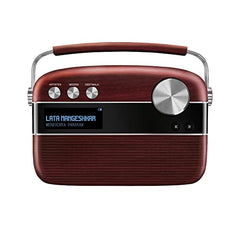 Saregama Carvaan Mini 2.0 Marathi (Sadabahar Gaani) - Music Player with Bluetooth/FM/AM/AUX (Sunset Red)