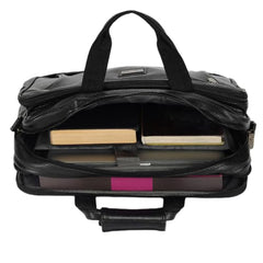 Hard Craft Vegan Leather Office Laptop Messenger and Shoulder Side Sling Hand Bag For Men Corporate Executive Briefcase Bag For Man Supports Laptop Upto 15.6 inches