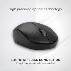 eplug it Wireless Mouse WM111, 2.4G Noiseless Mouse with USB Nano Receiver Portable Computer Mouse for PC, Laptop & Tablet | Green