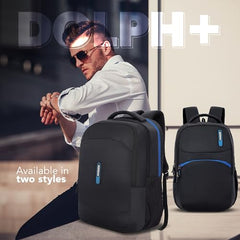 American Tourister Dolph+ 01 | 33L Backpack | 17" Laptop Bag | 3 Compartments | College & Office Backpack for Men and Women | Black | 1 Year Global Warranty