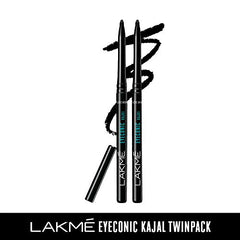 Lakme 9-5 Eyeconic Kajal, Classic Brown, Smudgeproof and Waterproof that lasts upto 24H, for 2x dark pigment, 0.35g