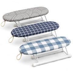 Mini Tabletop Ironing Board | Portable Folding Small Iron Board with Heat-Resistant Cover & Soft Padding, Anti-Slip Foldable Steel Legs, Compact Travel Ironing Table for Clothes (Multicolour)