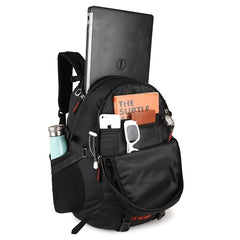 Half Moon 45L Hammer Waterproof Rucksack Bags for Man/Trekking Bags for Men | With 17.3" Laptop Compartment & Rain cover | For Trekking, Hiking, Travel Backpack for Men & Women (Navy Blue)