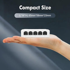 BUYFLUX PoE Switch 5 Port, 1 in 4 Out Extender, Repeater Support IEEE802.3af/at/bt Powered 90W, 100Mbps Ethernet Passthrough Switch, Extend 250m(328ft), Wall and Din-Rail Mount (POE Extender 1 X 4)