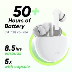 Mivi DuoPods B4 Ear Buds Wireless, 50H Playtime, ENC, 13mm, Bluetooth 5.1
