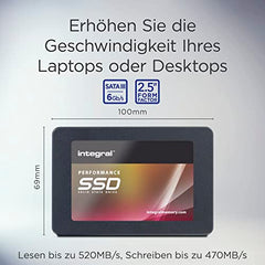 Integral 128GB M.2 SATA III 2280 Internal SSD, up to 480MB/s Read 400MB/s Write