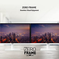 Acer SA222Q 21.5 Inch Full HD IPS Ultra Slim (7.2mm Thick) Backlight LED LCD Monitor I Zero Frame I 100Hz Refresh I 1 MS VRB I AMD Free Sync I 1xHDMI 1xVGA I Eye Care Features I Tilt Option I White
