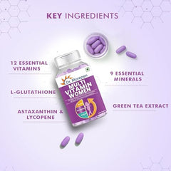 Dr. Morepen Multivitamin Tabs For Women | Energy & Immunity Booster Supplement | 60 Tabs Pack Of 2