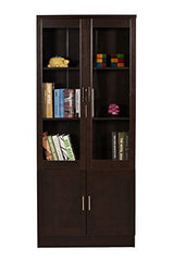 DeckUp Versa Engineered Wood Book Shelf and Display Unit (Dark Wenge, Matte Finish)