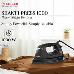 SINGER STEAMINATOR 8 Bar 2600 W Steam Generator Iron | 100 g/min Continuous Steam | 1.5L Water Tank | Ceramic Soleplate | Vertical Steam | Auto Shut-Off | Heavy Duty | ISI Certified | 2 Years Warranty