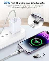 Verilux® Lighting to Type C Earphone Converter with Aluminum Alloy Housing