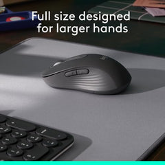 Logitech Signature M650 Wireless Mouse - for Small to Medium Sized Hands, 2-Year Battery, Silent Clicks, Customisable Side Buttons, Bluetooth -Graphite