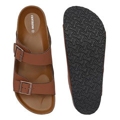 Centrino Sandals for Men | Berkin-Style Slip-On Casual Sandal with Open Toe Design |Lightweight On-Grip Sole for Outdoor Wear|Men Open Toe Buckle Strap Sandals| Summer Slip-On Slipper|Perfect For Monsoon Rainy Season NAVY 13 UK(7313)