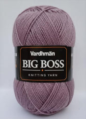 Vardhman BigBoss Knitting Yarn – 200g Ball, 575m, 84% Acrylic + 16% Nylon, 3-Ply DK Weight, Soft & Durable Wool for Knitting, Craft, babywear, blanket, winter wear; threads for crochet hook needle - Boss-15 - Cream