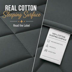 Cloth Fusion Cotton Waterproof Mattress Protector, King 78x72 in | Navy Blue,100% Cotton Top, 150 GSM Polyfill, Leakproof TPU, Hypoallergenic, Elastic Fit, Quilted Bed Cover Protector