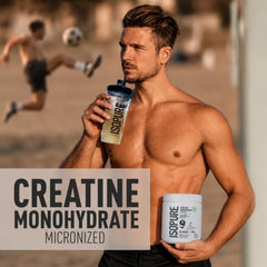 Isopure 100% Creatine Monohydrate Micronized, 250g- 83 servings, Increase Lean Muscle Mass, Enhances Muscular Endurance
