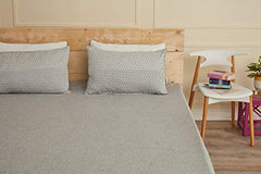 Wakefit 100% Waterproof Premium Terry Cotton Mattress Protector, King - 78x72 inch | Breathable and Hypoallergenic Ultra Soft Fitted Bed Protector, Grey | Fits Mattress Upto 10 inches
