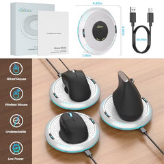 Cloudeck Mouse Jiggler Undetectable, USB Mover, Gaming Automatic Continuous Click Device, Plug & Play, Simulate Mouse Pointer Movement to Prevent PC Sleep