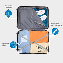 Skybags Trooper Set of 3 (S+M+L) Printed Hard Case Trolley Bags, Green