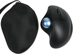 M.G.R.J® Portable Carrying Hard Case Cover for Logitech MX Ergo S/MX Ergo / M575 / M570 Wireless Trackball Mouse (Black)