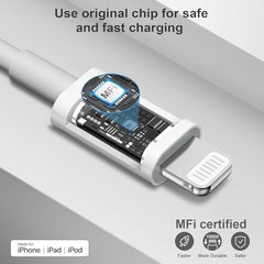 Salvodor 27W USB C to Lightning Cable 1M, White
