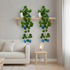 fancymart Artificial Flower Plant Home Décor with Small Size Pot | Pack of 2 | Plant Hanging for Home Decor | Office Decor (DESIGN-01)