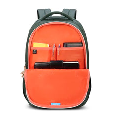 Skybags Thrive 17 Inch Compatible Laptop Backpack 30L | 3 Compartments with Quick-Access Front Pocket | Padded Back Panel & Side Bottle Pockets | Office & Travel Backpack for Men & Women (Dark Green)