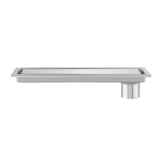 SYGA 304 Stainless Steel Long Floor Drain with Double Filtration,Shower Drain Cover Plate Side Hole, 10x60 cm